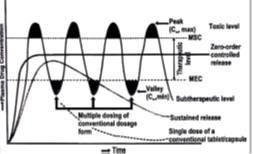 A hypothetical plasma concentration