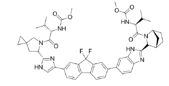 Chemical structure of ledipasvir