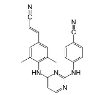 Chemical structure of Rilpivirine