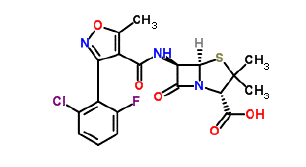 Structure of Flucloxacillin sodium